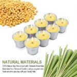 8 Pack Natural Soy Wax Scented Candles, 120h Burn Time Bucket Candles Summer Gifts for Patio Yard Home Balcony Garden Camping BBQ