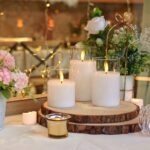 Clear Glass Flameless Candles, Pure White Wax Battery Operated Candles, LED Pillar Candles with Remote Control and Timers, D3 H4 5" 6", Set of 3