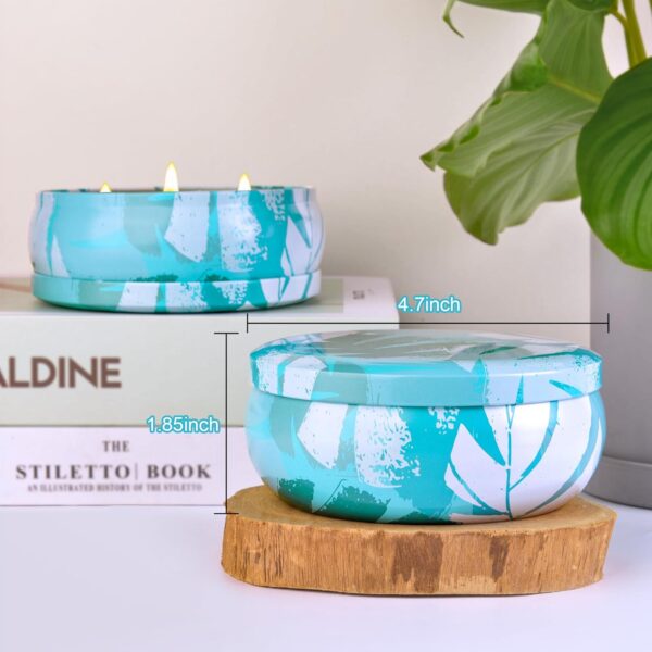3 Wick Large Citronella Candle for Patio, Soy Wax Lemongrass Candles Pack of 3, Scented Candles for Indoor Outdoor Garden Backyard Camping Summer Vacation