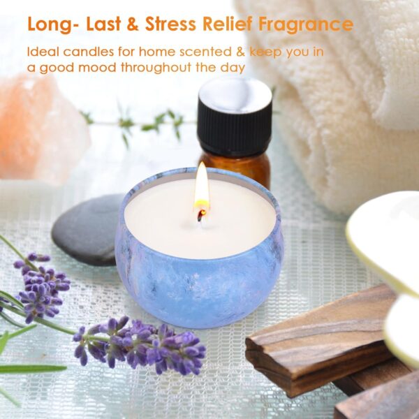 9Packs Soy Candles for Home Scented, 180H Burning Aromatherapy Candles, 2.5oz Natural Soy Wax Candle Gift Set, Ideal Gifts for Valentines Day Christmas Birthday