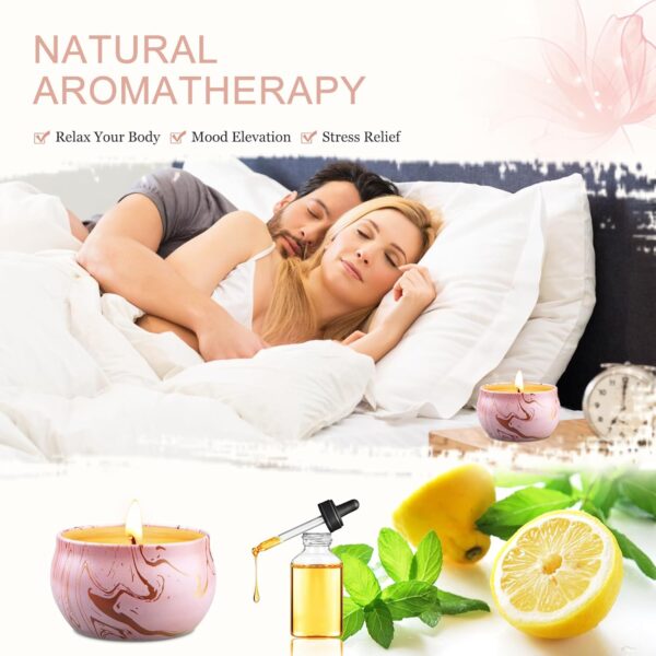 9-Pack Natural Aromatherapy Candles for Home Scented, Long Burning Candles Gifts for Stocking Stuffers, Party Favor, Mothers Day, Birthday, Valentines Day