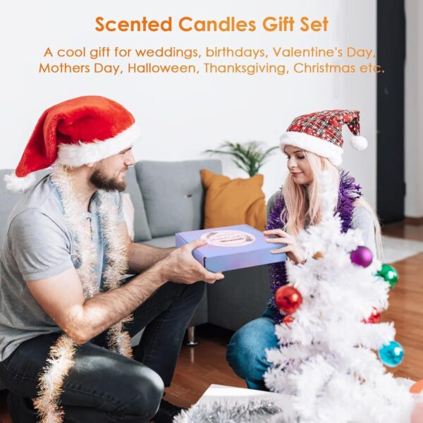9Packs Soy Candles for Home Scented, 180H Burning Aromatherapy Candles, 2.5oz Natural Soy Wax Candle Gift Set, Ideal Gifts for Valentines Day Christmas Birthday