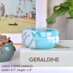 3 Wick Large Citronella Candle for Patio, Soy Wax Lemongrass Candles Pack of 3, Scented Candles for Indoor Outdoor Garden Backyard Camping Summer Vacation