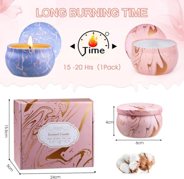 9-Pack Natural Aromatherapy Candles for Home Scented, Long Burning Candles Gifts for Stocking Stuffers, Party Favor, Mothers Day, Birthday, Valentines Day