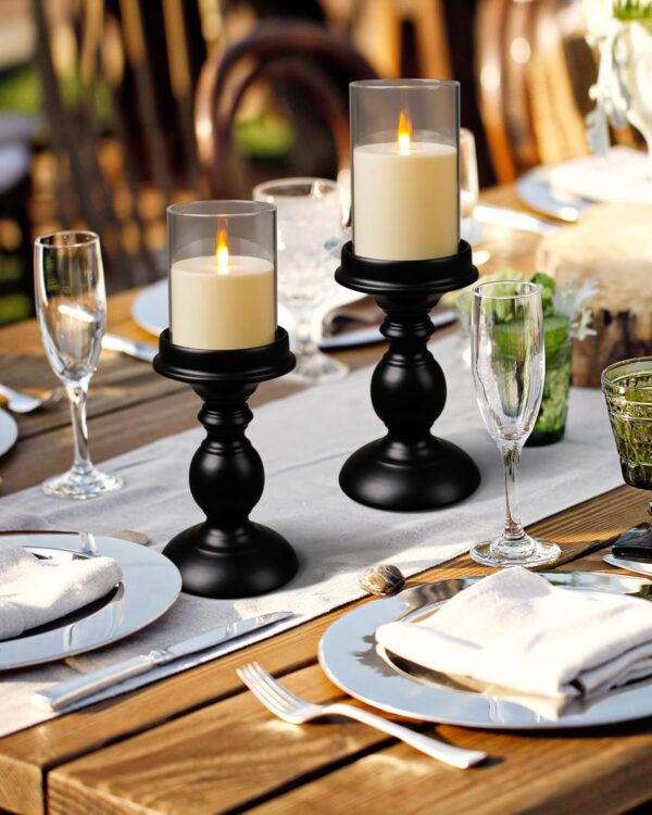 Flameless Candles, LED Candles with Remote Control and Timer, Indestructible 3D Wick Acrylic Battery-Powered Pillar Candles for Romantic Ambiance and Home Décor, Set of 3 (Ivory)