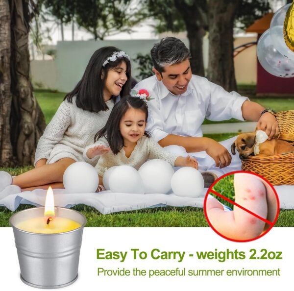 8 Pack Natural Soy Wax Scented Candles, 120h Burn Time Bucket Candles Summer Gifts for Patio Yard Home Balcony Garden Camping BBQ
